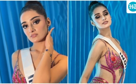 Miss India Manika Vishwakarma Stuns Internet with Last-Minute See-Through Gown at Miss Universe Gala