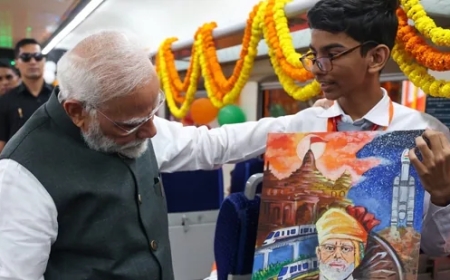PM Modi Flags Off Four New Vande Bharat Trains, Interacts with School Kids Onboard