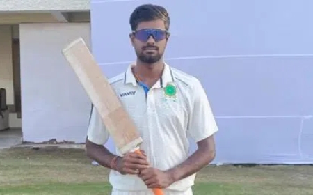 Meghalaya’s Akash Kumar Hits 8 Sixes in a Row, Sets Fastest Fifty Record in First-Class Cricket