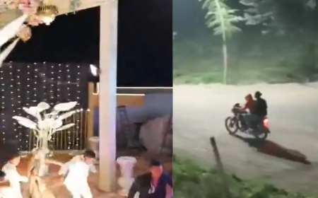 Groom Stabbed on Stage During Wedding; Cameraman’s Drone Trails Fleeing Attackers for 2 Km in Amravati