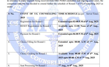 NEET PG Counselling 2025 Round 1 Schedule Revised: Check New Dates and Details