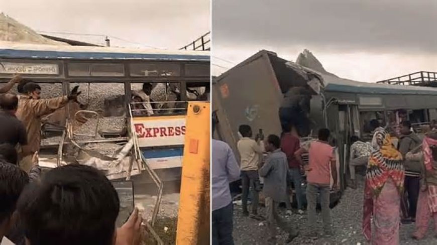 Telangana Horror: 19 Killed as Bus and Truck Collide; Govt Orders Magisterial Probe