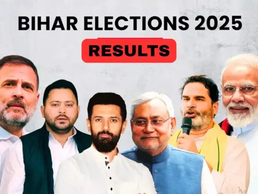 Bihar Election 2025 LIVE: NDA Surpasses Majority Threshold in Early Trends, Prashant Kishor’s Party Leads in 3 Seats