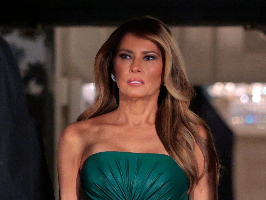 Melania Trump Stuns in Emerald Green at White House Dinner for Saudi Crown Prince