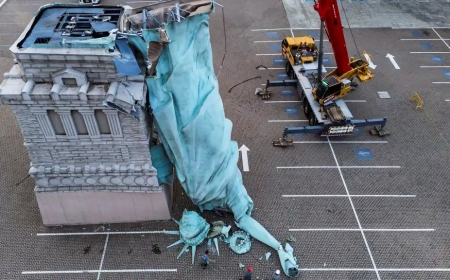 Storm Winds Topple 24‑Metre Statue of Liberty Replica in Guaíba, Brazil