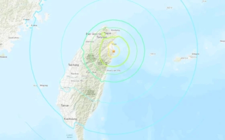 Strong Earthquake Shakes Taiwan