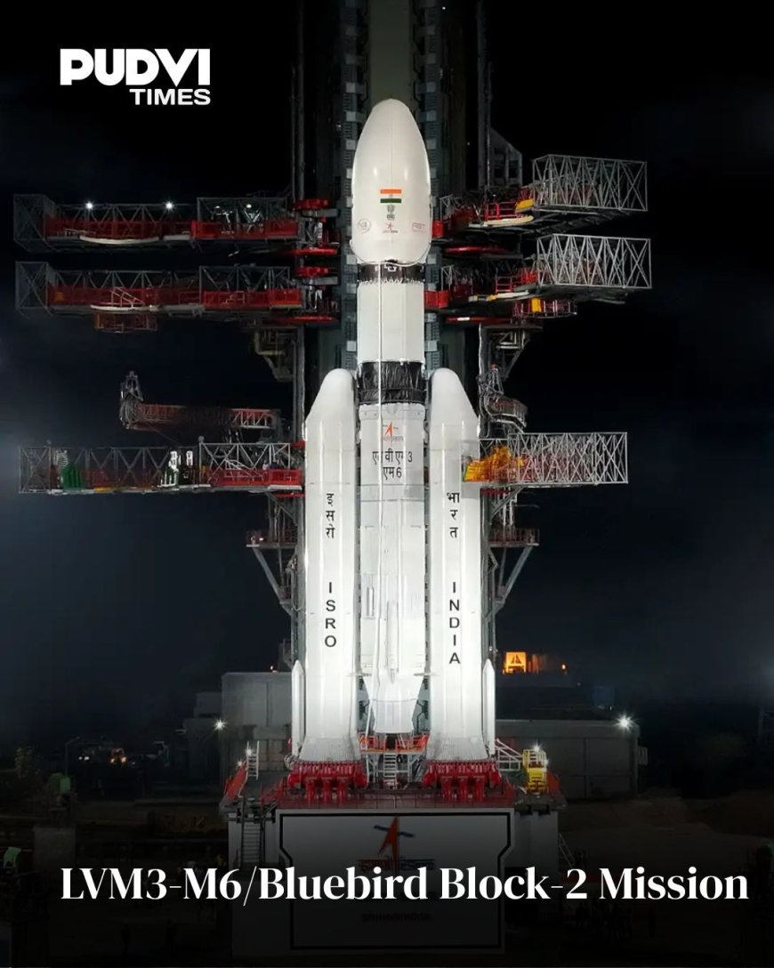 Historic Lift-Off: ISRO Successfully Launches BlueBird Block-2 Satellite on LVM3-M6 Mission