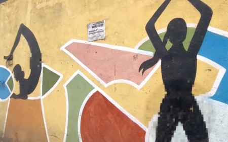 ‘An attack on women’s dignity’: Walls whitewashed after silhouettes defaced in Indian city