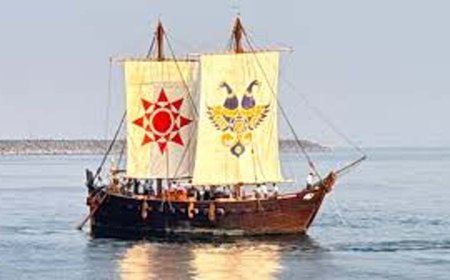 Hand-Stitched Indian Ship Arrives in Oman to Rousing Welcome