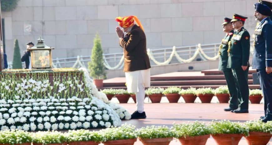 On Republic Day 2026, PM Narendra Modi pays tribute to martyrs at National War Memorial