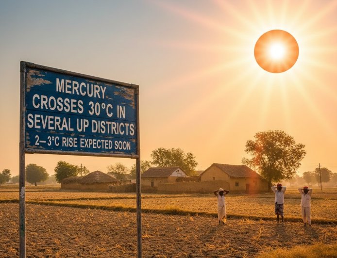 Mercury Crosses 30°C in Several UP Districts, 2–3°C Rise Expected Soon