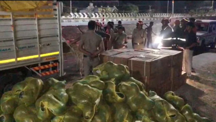 Watermelons and Weapons: Concealed Consignment Seized on Kerala Highway