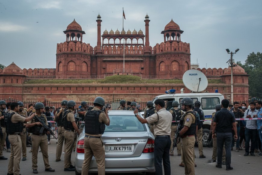 Security Scare Near Red Fort: Suspicious Car With J&K Plate and Fake NIA ID Turns Out to Be False Alarm