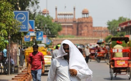 Delhi Bakes in Early Summer Heat: Temperatures Rise as Hazy Sunshine Dominates April 1