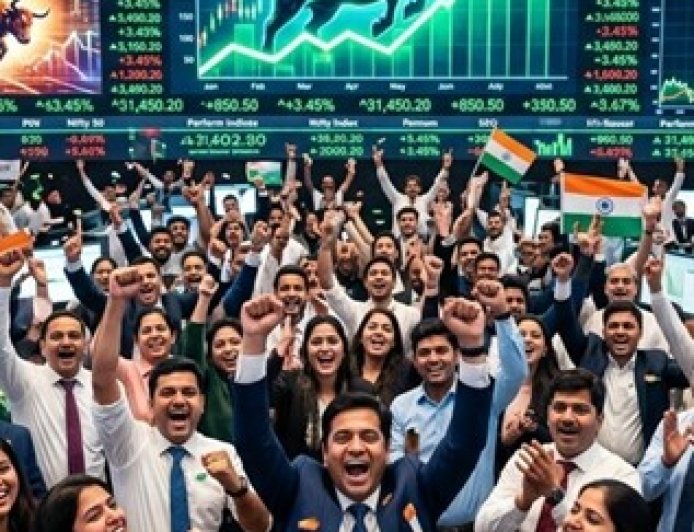 Sensex Rallies Over 400 Points, Nifty Climbs Past 24,350 Amid Global Market Optimism