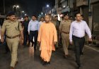 CM Yogi’s Tough Message Sparks Action on Streets, DM-SP Lead Late-Night Foot March Across City
