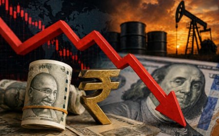 Rupee Slides to Historic Low Amid Oil Surge, Markets Reel Under Pressure