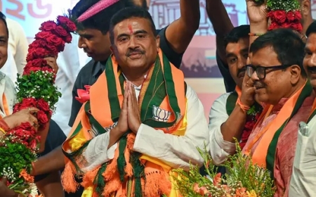 Historic Day for BJP as Suvendu Adhikari Becomes Bengal Chief Minister