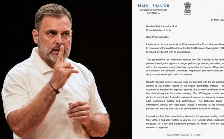 “Not a Rubber Stamp”: Rahul Gandhi Targets CBI Appointment Process