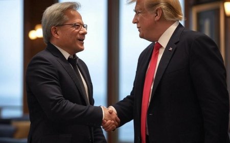 AI Diplomacy Begins: Nvidia CEO Joins Trump’s High-Stakes China Mission Amid Tech War