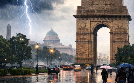 Rain Relief Before Heatwave Returns: Delhi-NCR Braces for Thunderstorms and Rising Temperatures
