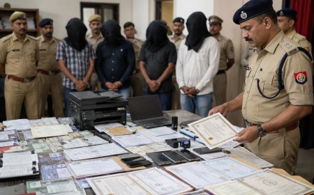Fake Marksheet Racket Busted in Kanpur: Police Expose Massive Fraud Operated Under the Guise of Award Ceremonies