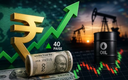 Rupee Climbs 40 Paise Against US Dollar Following Oil Market Relief