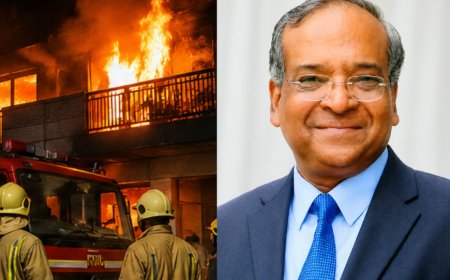 Retired IAS Officer Dies After AC Blast Triggers Massive Fire at South Delhi Residence