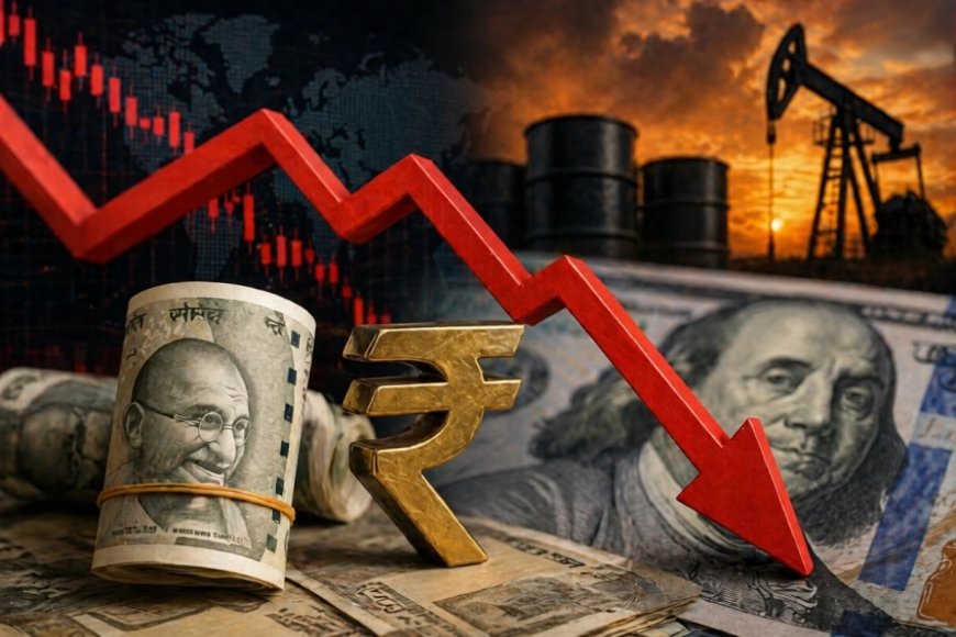 Rupee Slides to Historic Low Amid Oil Surge, Markets Reel Under Pressure