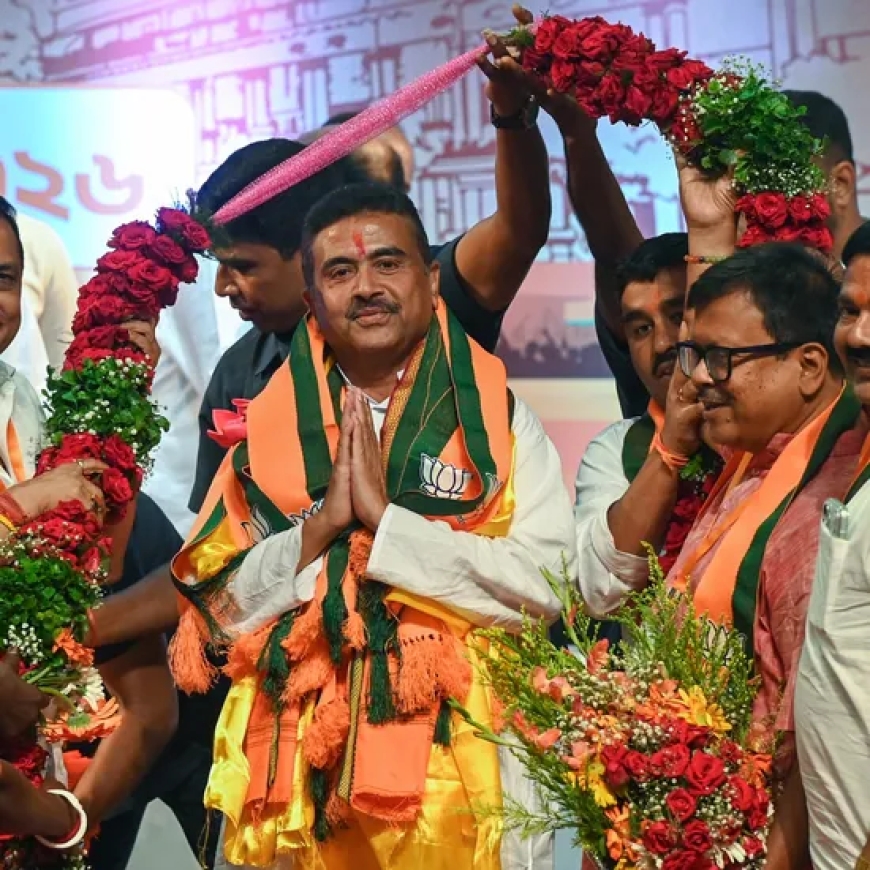 Historic Day for BJP as Suvendu Adhikari Becomes Bengal Chief Minister