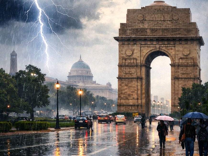 Rain Relief Before Heatwave Returns: Delhi-NCR Braces for Thunderstorms and Rising Temperatures
