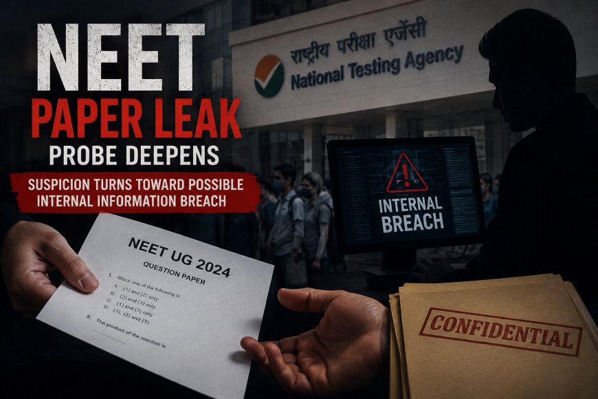 NEET Paper Leak Probe Deepens, Suspicion Turns Toward Possible Internal Information Breach