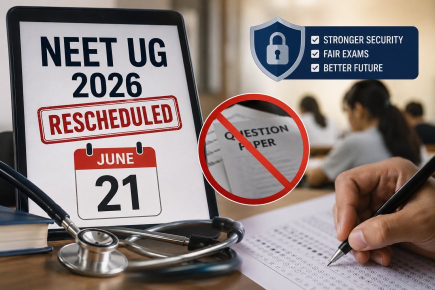 NEET UG 2026 Rescheduled to June 21 After Paper Leak Controversy Sparks Major Row