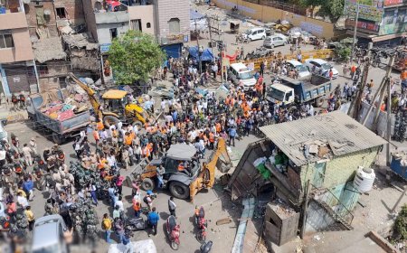Major Crackdown in Delhi’s Haiderpur: Authorities Move Against 143 Illegal Structures After Months of Legal Process