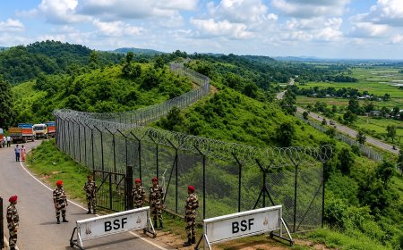 Tension Rises Along Meghalaya-Bangladesh Border as Intruder Gets Stuck in Fence; BSF Intensifies Vigil