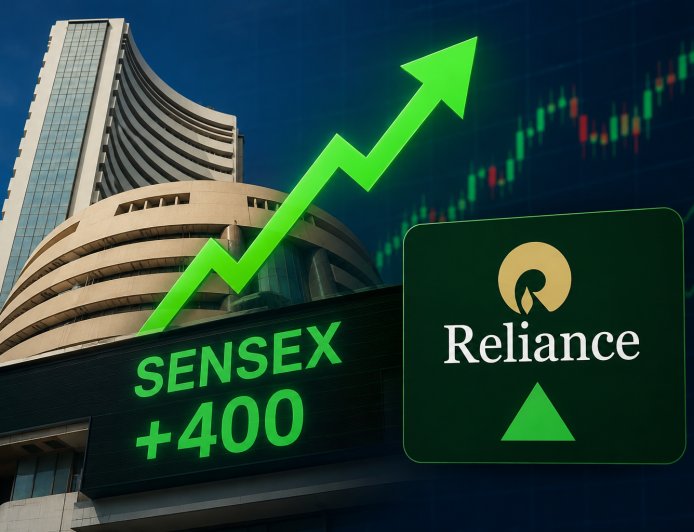 Indian Stocks Rise as Reliance Leads Market Rally, Pushing Sensex Higher