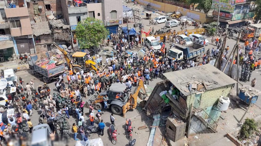 Major Crackdown in Delhi’s Haiderpur: Authorities Move Against 143 Illegal Structures After Months of Legal Process