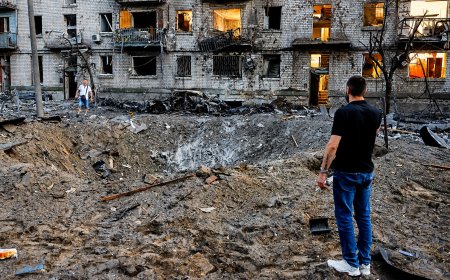 Russia Launches One of Its Largest Air Assaults on Kyiv, Leaving at Least 13 Dead