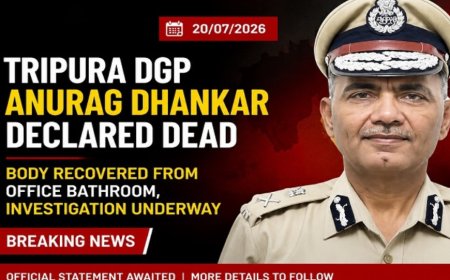 Tripura DGP Anurag Dhankar Found Dead at Police Headquarters; Probe Underway as Suspected Suicide