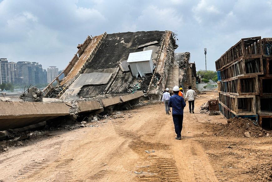 53-Year-Old Subhash Bridge Demolished in Just Three Seconds, Marking the End of a Historic Landmark