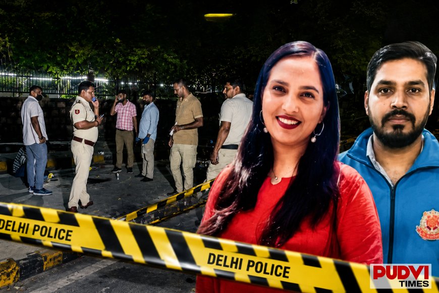 Delhi Woman Brutally Murdered in Broad Daylight; Constable Husband on the Run, Shocking CCTV Footage Captures Horrific Crime