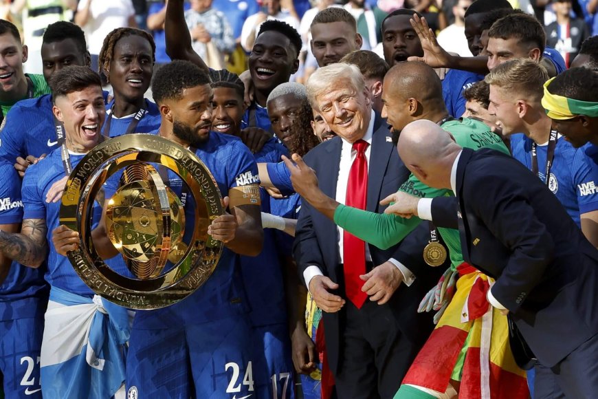 Trump Overshadows Spain’s World Cup Celebration? FIFA Chief Appears to Guide Him Off Stage During Trophy Ceremony