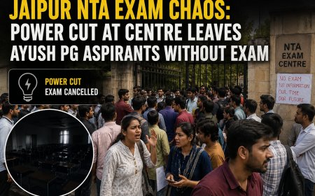 Jaipur NTA Exam Chaos: Power Cut at Centre Leaves AYUSH PG Aspirants Without Exam