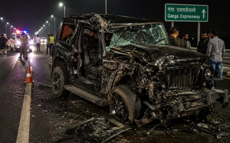 Super-Speed Thar Leaves 4 Families Devastated: Four Killed in Horrific Crash on Ganga Expressway