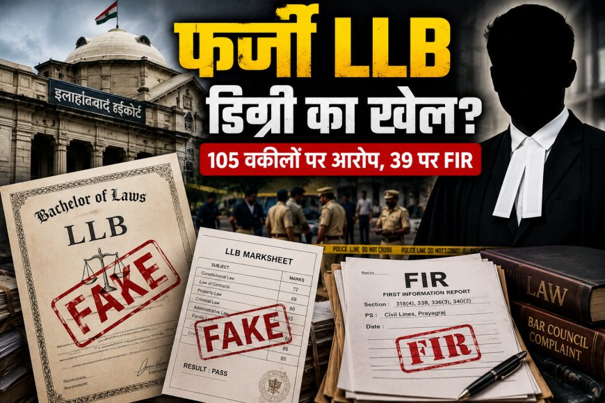 Fake LLB Degree Case: 105 Lawyers Under Scanner, FIRs Filed Against 39 in Prayagraj