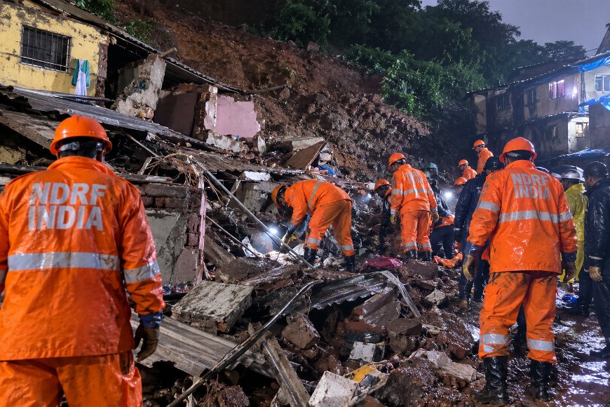 Mumbai Landslide Kills 3, Rescuers Use Victim-Detection Cameras To Search For Survivors