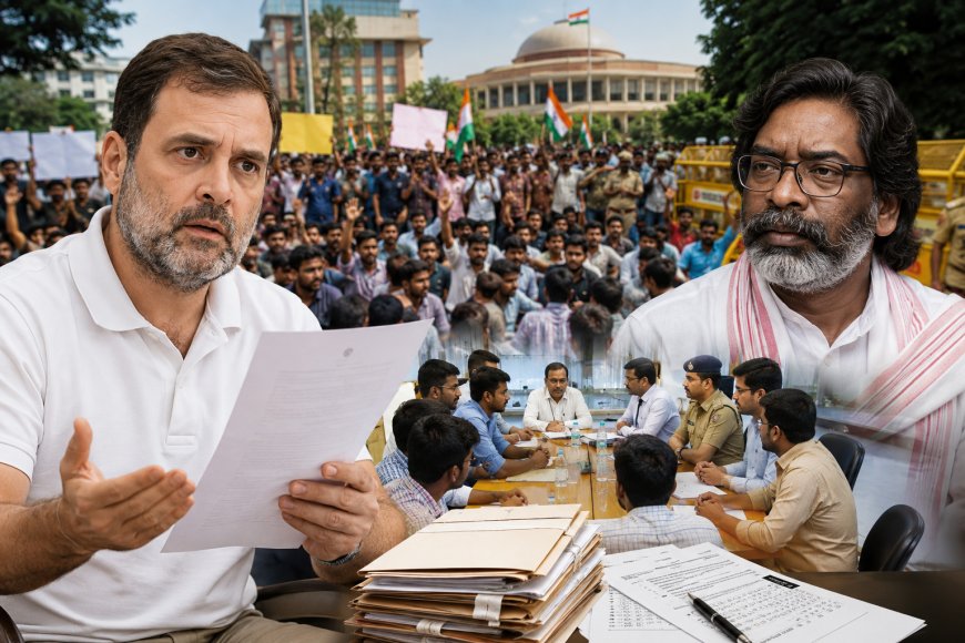 ‘Personally Meet Students’: Rahul Gandhi Urges Hemant Soren to Resolve Jharkhand Recruitment Exam Row