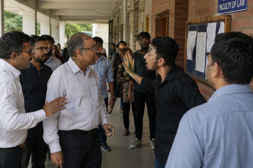 Delhi University PhD Scholar Suspended After Allegedly Slapping Professor; CCTV Captures Incident