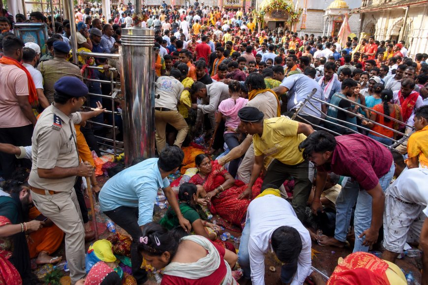 Stampede at Singheshwar Temple on Last Sawan Monday, Several Devotees Injured