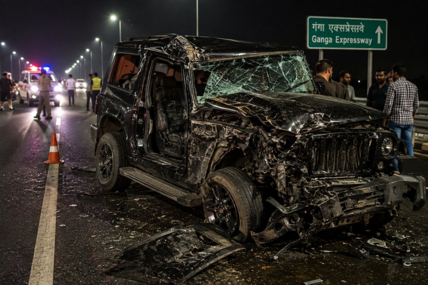 Super-Speed Thar Leaves 4 Families Devastated: Four Killed in Horrific Crash on Ganga Expressway